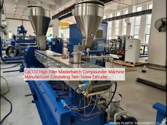 CaCO3 High Filler Masterbatch Compounder Machine Nhà sản xuất Corotating Twin Screw Extruder