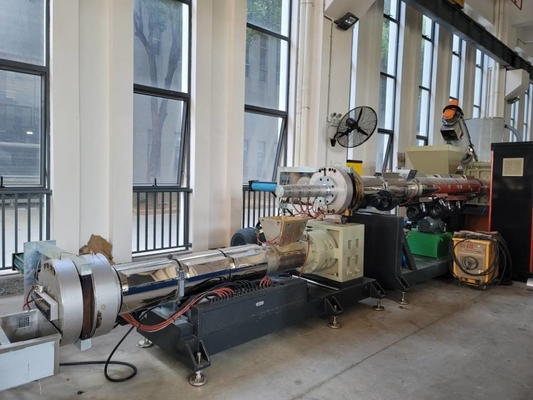 Hai giai đoạn PE / PP / HDPE / LDPE Film / Bag / Woven Bag / Non Woven / Fiber Granulating Line
