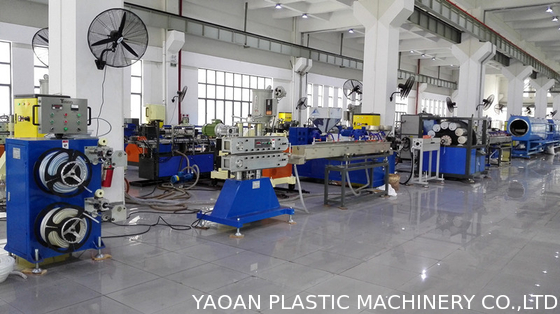 Vườn Hose / Braided sợi gia cố PVC ống phun ra dòng, PVC ống nhựa đùn máy
